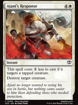 Ajani's Response (SOS-006) - Secrets of Strixhaven
