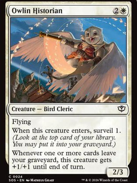 Owlin Historian (SOS-024) - Secrets of Strixhaven