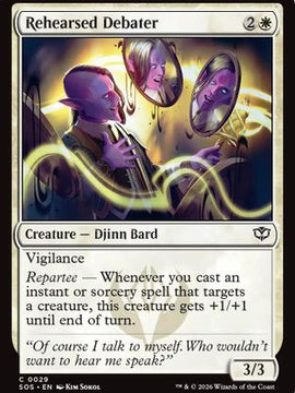 Rehearsed Debater (SOS-029) - Secrets of Strixhaven