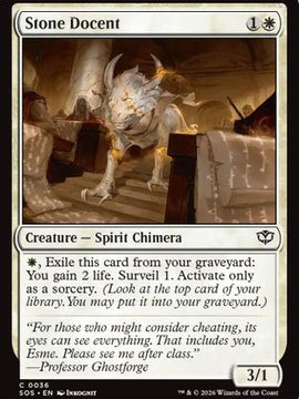 Stone Docent (SOS-036) - Secrets of Strixhaven