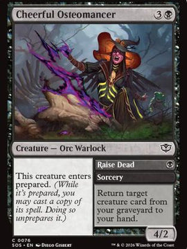 Cheerful Osteomancer (SOS-076) - Secrets of Strixhaven