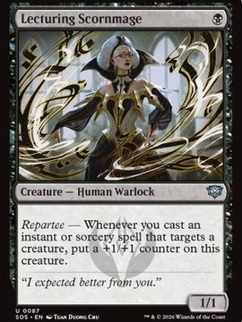 Lecturing Scornmage (SOS-087) - Secrets of Strixhaven