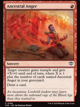 Ancestral Anger (SOS-106) - Secrets of Strixhaven