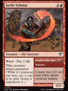 Strife Scholar (SOS-131) - Secrets of Strixhaven