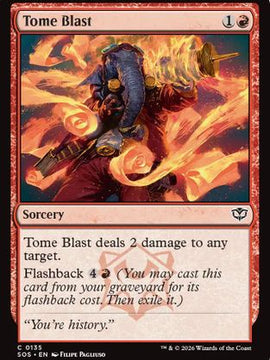 Tome Blast (SOS-135) - Secrets of Strixhaven