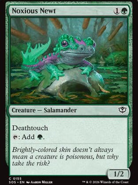Noxious Newt (SOS-155) - Secrets of Strixhaven