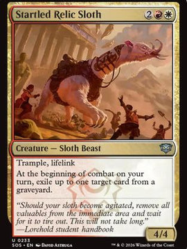 Startled Relic Sloth (SOS-233) - Secrets of Strixhaven