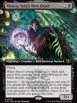Moseo, Vein's New Dean (Extended Art) (SOS-326) - Secrets of Strixhaven Foil