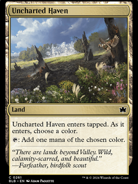 Uncharted Haven (BLB-261) - Bloomburrow Foil