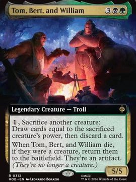 Tom, Bert, and William (Extended Art) (HOB-312) - The Hobbit