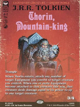 Thorin, Mountain-king (Borderless) (HOB-243) - The Hobbit