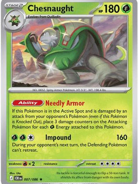 Chesnaught 7 - ME04 Chaos Rising Reverse Holofoil