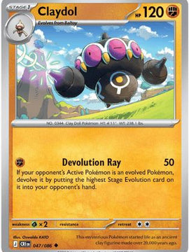 Claydol - 047/086 47 - ME04 Chaos Rising