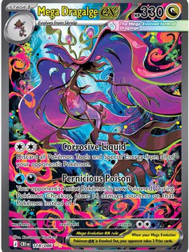 Mega Dragalge ex - 118/086 118 - ME04 Chaos Rising Holofoil