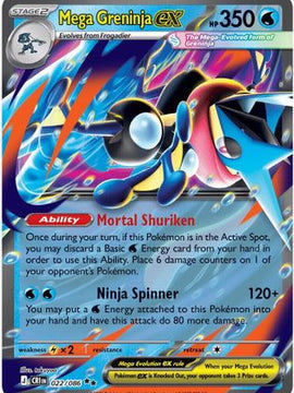 Mega Greninja ex - 022/086 22 - ME04 Chaos Rising Holofoil