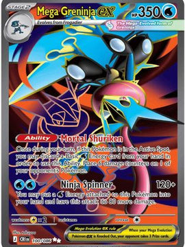 Mega Greninja ex - 100/086 100 - ME04 Chaos Rising Holofoil