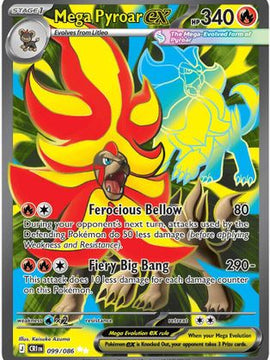 Mega Pyroar ex - 099/086 99 - ME04 Chaos Rising Holofoil