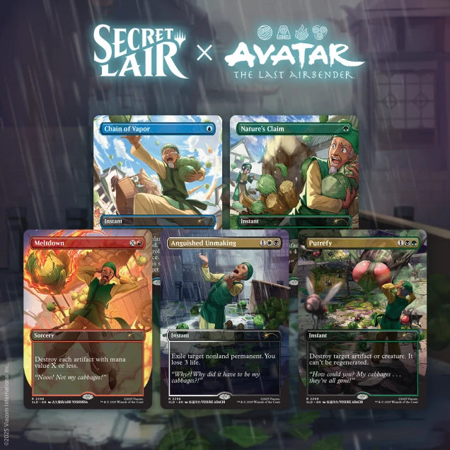 MTG - Secret Lair Showcase x Avatar The Last Airbender: My Cabbages! Rainbow Foil Edition