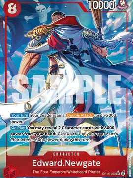 Edward.Newgate (Alternate Art) (OP16-003) - The Time of Battle Foil