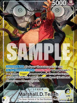 Marshall.D.Teach (080) (Alternate Art) (OP16-080) - The Time of Battle Foil
