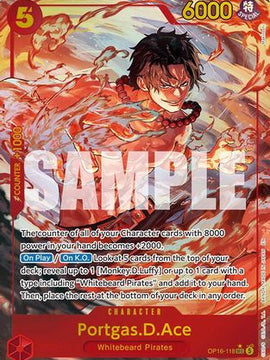 Portgas.D.Ace (118) (Alternate Art) (OP16-118) - The Time of Battle Foil