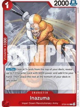 Inazuma (ST30-002) - Starter Deck EX: Luffy & Ace Foil