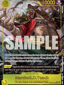 Marshall.D.Teach (119) (Alternate Art) (OP16-119) - The Time of Battle Foil