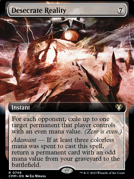 Desecrate Reality (CMM-746) - Commander Masters: (Extended Art)