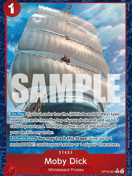 Moby Dick (Alternate Art) (OP16-021) - The Time of Battle Foil