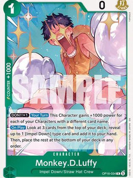 Monkey.D.Luffy (034) (OP16-034) - The Time of Battle Foil