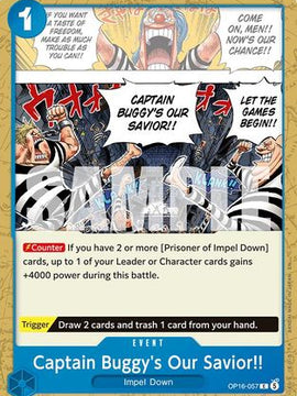 Captain Buggy's Our Savior!! (OP16-057) - The Time of Battle