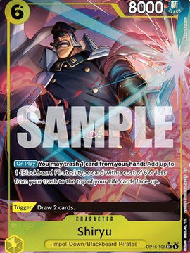 Shiryu (Full Art) (OP16-108) - The Time of Battle Foil