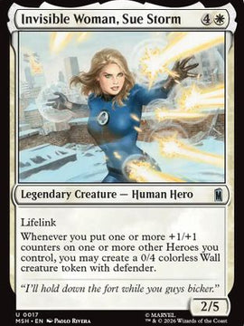 Invisible Woman, Sue Storm (MSH-017) - Marvel Super Heroes