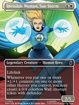 Invisible Woman, Sue Storm (Borderless) (MSH-323) - Marvel Super Heroes