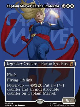 Captain Marvel, Earth's Protector (Borderless) (0354) (MSH-354) - Marvel Super Heroes