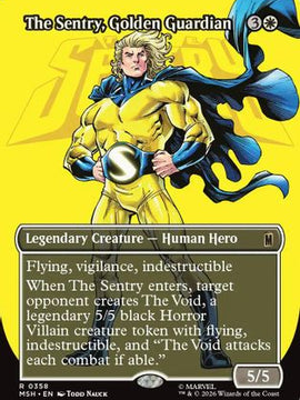The Sentry, Golden Guardian (Borderless) (MSH-358) - Marvel Super Heroes