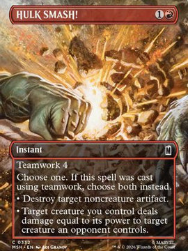HULK SMASH! (Borderless) (MSH-332) - Marvel Super Heroes