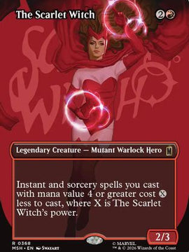 The Scarlet Witch (Borderless) (MSH-368) - Marvel Super Heroes Foil