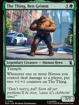 The Thing, Ben Grimm (MSH-190) - Marvel Super Heroes