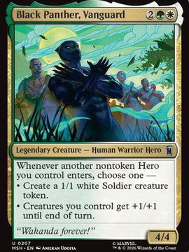 Black Panther, Vanguard (MSH-207) - Marvel Super Heroes