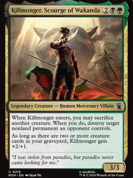 Killmonger, Scourge of Wakanda (MSH-218) - Marvel Super Heroes