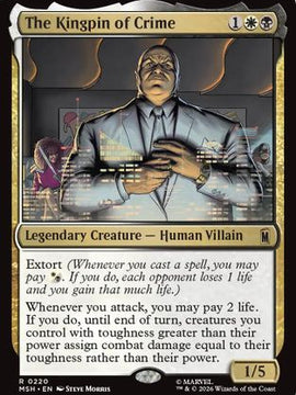 The Kingpin of Crime (MSH-220) - Marvel Super Heroes Foil