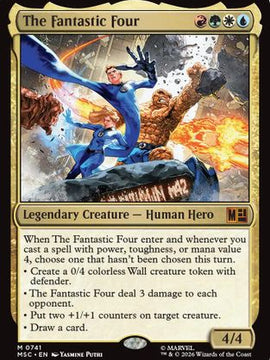 The Fantastic Four (MSC-741) - Commander: Marvel Super Heroes Foil