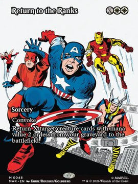 Return to the Ranks (Borderless) (MAR-048) - Marvel Universe Eternal-Legal Foil