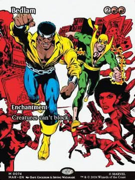 Bedlam (Borderless) (MAR-074) - Marvel Universe Eternal-Legal Foil