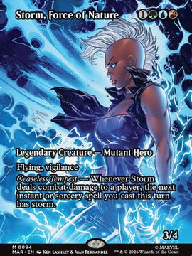 Storm, Force of Nature (Borderless) (MAR-094) - Marvel Universe Eternal-Legal