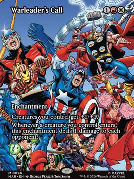 Warleader's Call (Borderless) (MAR-096) - Marvel Universe Eternal-Legal