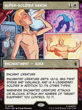 Super-Soldier Serum (Borderless) (MSH-299) - Marvel Super Heroes Foil