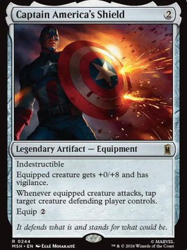 Captain America's Shield (MSH-244) - Marvel Super Heroes Foil