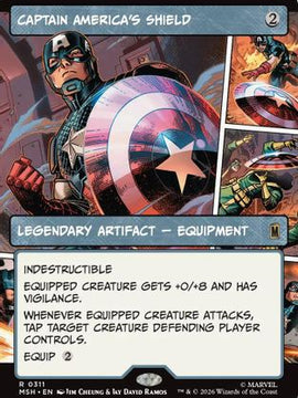 Captain America's Shield (Borderless) (0311) (MSH-311) - Marvel Super Heroes